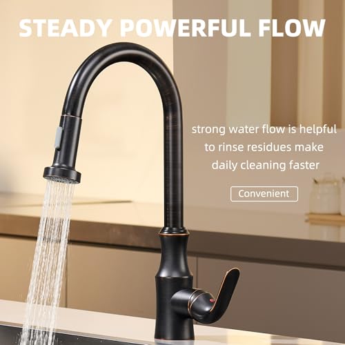 Angle Simple Kitchen Faucet Head Oil Rubbed Bronze, Sprayer Replacement - color: Oil Rubbed Bronze