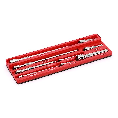 Mayouko Magnetic ABS Socket Extension Organizer, Socket Extension Bar Holder, Fit for 1/4",3/8",1/2“Drive Extensions, Extensions not Included - size: Only organizer