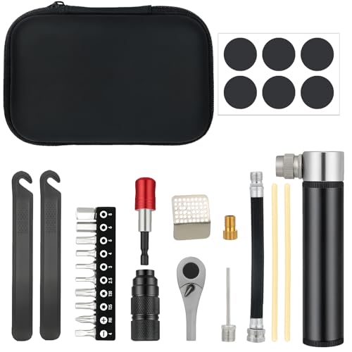 28Pcs Bike Repair Kit Portable, Mini Bicycle Tool set Compact - style: 28Pcs Bike Tool Kit