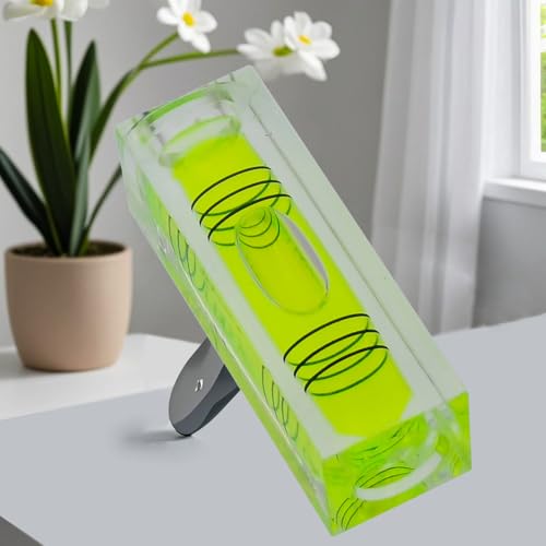 High precision mini level bubble, double line small bubble, three line flat ball household level ruler can be turned 180 degrees (Non-magnetic, 52 * 18 * 15mm（4PCS)) - size: 52*18*15mm（4PCS)
