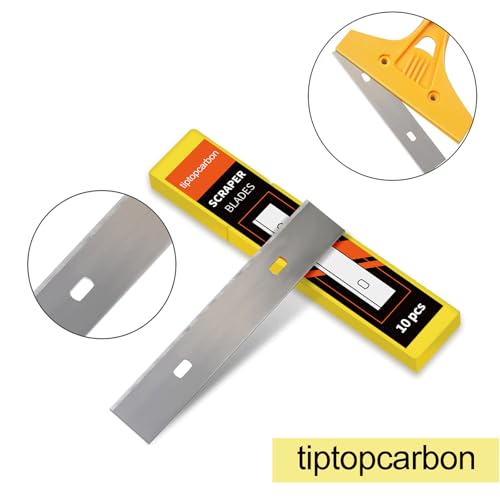 4" Scraper Blades 60 pcs Replacement Stainless Steel Razor Blade for Scraper to Remove Wallpaper Adhesive Vinyls - size: 60 pcs blades
