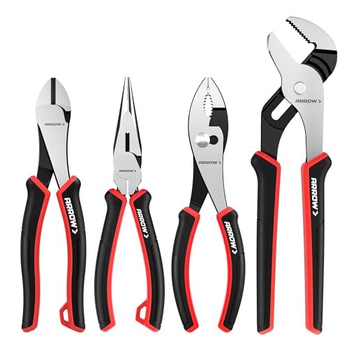 ARROW 4-Piece Pliers Set, CR-V Steel