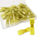 100 PCS Spade Connectors, Heat Shrink Spade Terminal 12-10 AWG - size: 12-10AWG, style: Spade Female