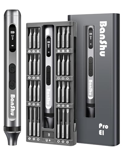 Banshu Mini Electric Screwdriver, 52 in 1 Precision Screwdriver Set - size: 52-in-1