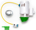 2 - Inch Flapper & Chain Eliminator Quick Connect Valve Conversion Kit & Overflow Water Conservator With Euro Button - Easy Install Without Tools - size: 2 - Inch, style: Euro Button