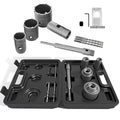 CATITO 11 Piece Set of Concrete Hole Saw (30mm 40mm 50mm 65mm),Concrete Hole Saw Kit for Concrete with SDS Plus Shank Connecting Rod and 5pcs dust Bag, Cement|Brick Stone|Wall. - size: 4PCS