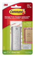 Command 5 lb Universal Hangers, 1 Hanger, 6 Strips - size: Large, style: 1 Hanger