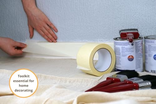 GTSE - Masking Tape 1 inch x 55 Yards (164 ft) 1 Roll - size: 1" x 55 yds