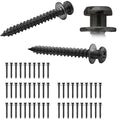 50Pcs Drywall Balck 4-in-1 Bear Claw Double Headed Picture Hangers - size: Black Zinc