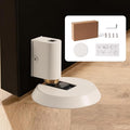 PANALI Windproof Door Stopper, Brass Mechanical Door Stop, 1 Pack, White - color: White