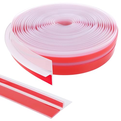 1.38 in x 20 Ft T-Shaped Silicone Weather Stripping Seal, Door Seal Tape for Doors and Windows,Weather Stripping Seal Strip Shower Sweep