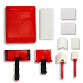 10Pcs Paint Edger Kit,360 ° Rotating Handle Paint Edger with Trim, Touch-Up Pad,Corner Wall and Ceiling Pad Painter，Edge Painting Tool with Painter's Pad Refills