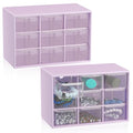 Wenqik 2 Pcs Mini Storage Drawers, Purple - color: Purple