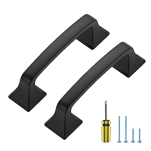 30 Pack Kitchen Cabinet Handles 3 Inch Hole Center Black Cabinet Pulls - color: Matte Black, size: 3 Inch Hole Centers