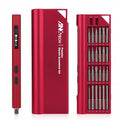 3.7V Mini Electric Screwdriver 52in1 Kit for Phone Laptop - color: 52-in-1-red