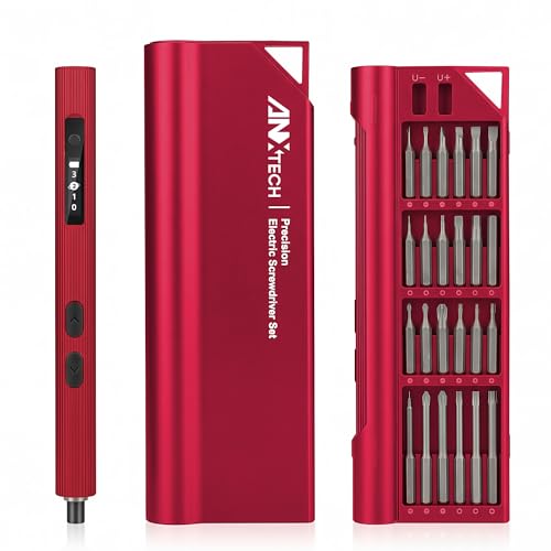 3.7V Mini Electric Screwdriver 52in1 Kit for Phone Laptop - color: 52-in-1-red