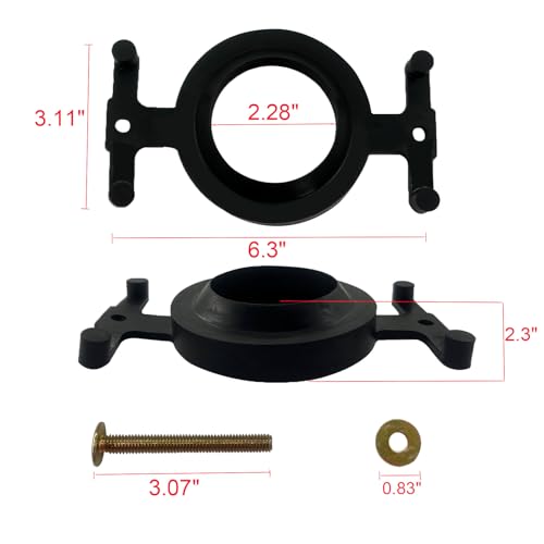 04-3817 Tank to Bowl Kit Compatible with Eljer Toilet with Gasket | with Gasket Solid Brass Kits,Fits for Most Toilet Tanks Feature a Flush Valve Opening