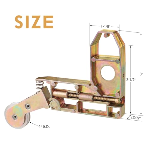 2Pack Sliding Screen Door Corner Rollers, 1" O.D Concave Replacement Roller