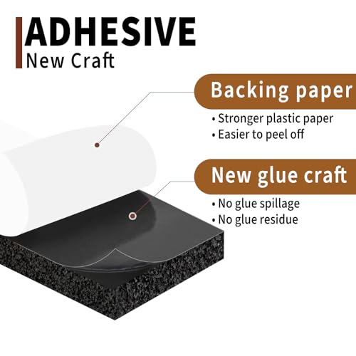 Yotache Air Conditioner Window Seal Kit - 1"x1", 13Ft (6.5Ft x 2, Black) | High Resilience Weather Stripping Foam Tape for AC Windows & Door Insulation, Noise Reducing, Air Leak Proof - size: (1"×1") 13FT