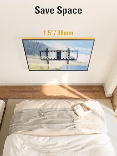 Mounting Dream Tilting TV Wall Mount for Most 37-90 Inch TVs up to 132lbs - size: For 37"-90" TV