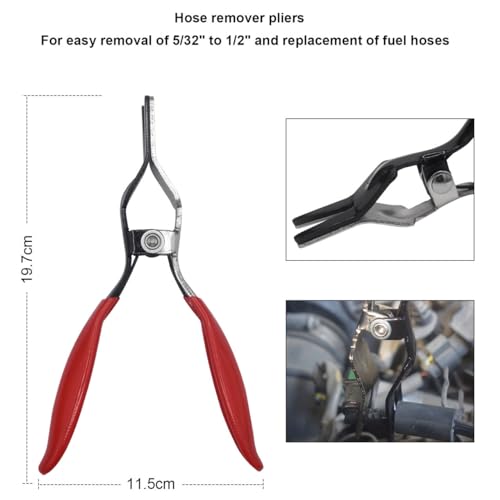 TOOLEAGUE 6Pcs Fuel Line Pliers Set for Auto Maintenance with Storage Case - size: 6 pcs