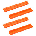 HARFINGTON 2 Set Vise Jaw Pads 8" Rubber V-Shape Magnetic Vise Soft Jaws Standard Anti-Scratches Vice Covers Tools for DIY Making Woodworking Clamping Plumbing, Orange - size: 8"