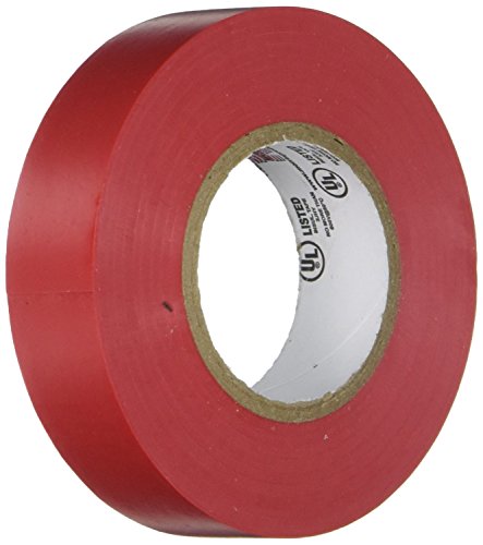 Morris 60010 Red Vinyl Plastic Electrical Tape, 7 mil, PVC, 66' Length, 3/4" Width, 1-Pack - color: Red, style: 1-Pack