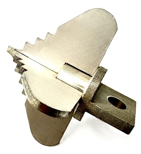 Flow Fixer Drain Cleaner Cutter Head 2", Spear, Slot, for 2-1/2" - 3" Pipes - style: 2" Four Flute (for 2-1/2" - 3" pipes)