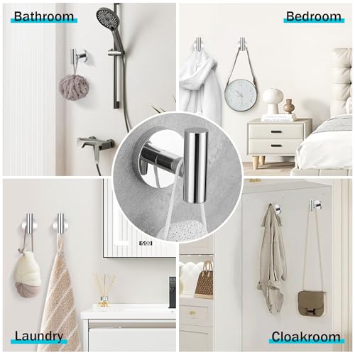 Chrome Bathroom Hardware Set, 6 Pieces Towel Bar Towel Holder Set Includes 19.68/23.6in Towel Bar, Toilet Paper Holder,Towel Ring and Towel Hook Wall Mount Bathroom Accessories Set - color: Chrome, size: 6 Pieces