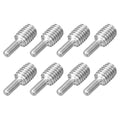 uxcell M4x10mm to M8x10mm Double End Threaded Stud Screw Bolt, 8Pcs 304 Stainless Steel Thread Reducer Adapter for Furniture Machinery Assembly Fastener - size: M4x10mm to M8x10mm