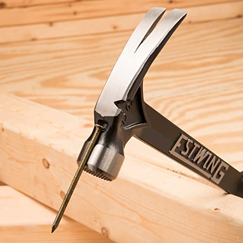 ESTWING Ultra Series Hammer, 15oz Smooth Face, Black Grip, EB-15S - size: 15 oz, style: Smooth Face