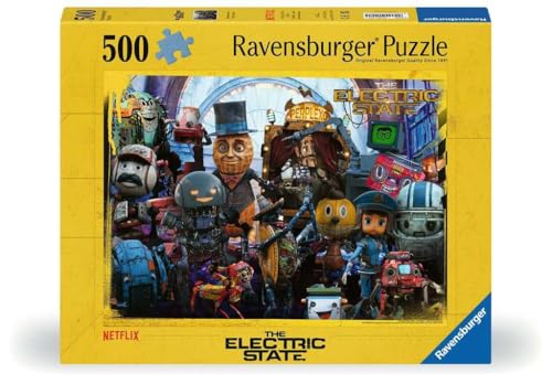 Ravensburger The Electric State: Drones Never! Bots Forever! 500 Piece Jigsaw Puzzle | Premium Quality Made in Europe | FSC Certified Materials