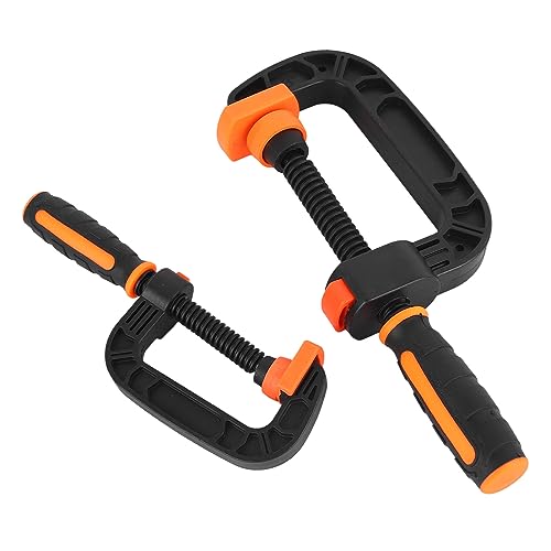 Plastic C Clamp, 2Pcs Quick Grip C Clamp Rapid Release Button for Household Clamping Projects, Pwshymicum1vaq6xz
