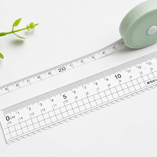 2PCS Retractable Tape Measure 150cm, Dual Scale for Body Sewing - color: 2 random color