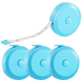 4 Pack Soft Retractable Measuring Tape,60-Inch 150cm,The Light Blue Double Scale Measurement Tape,for Body Measuring Sewing Tailor Cloth Knitting Home Craft Measurements - color: 4 Pack (The light blue)