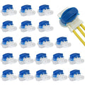 GWHOLE 20pcs 3-Way Waterproof Wire Connectors for 22-14AWG Cables - color: 20PCS