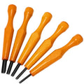 WILLBOND 5 Pcs Linoleum Carving Tool Set Wood Handle Linocut,Round - style: Round
