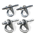 304 Stainless Steel Climbing Anchor Bolt, 25-30KN Rock Climbing Bolt Hanger, M10 and M12 Climb Fastening Bolt Safe Fixed Point, 4 Set Rock Climbing Holds