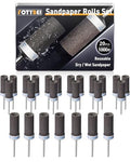 20Pcs 1000 Grit Sanding Drums Sandpaper Sticks Set for Dremel Rotary Tool with 1/8" Shank, Rotary Tool Accessories Suitable for Metal Rust Removal/Jade Polishing/Stone Grinding (1000 Grit) - size: 1000 Grit