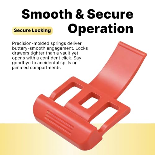 2 Pack Replacement Latch for Drawer Tool Box – Precision Compatibility,Red - color: Red 2 Pack