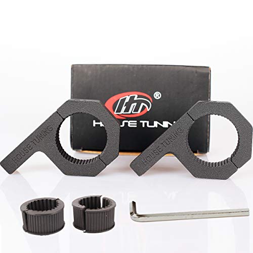 House Tuning 1.25 inch Light Bar Clamps Mounting Bracket,1-1/4 Tube Clamp Roof Roll Cage Holder for Work HID LED Light Bar (Pack of 2) - size: 1.25"