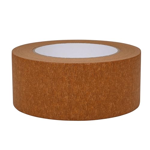 Brown Painters Tape 2 inch Wide Brown Masking Tape Paint Tape Paper Tape 2 inch x 55 Yards - color: Brown, size: 2 Inch