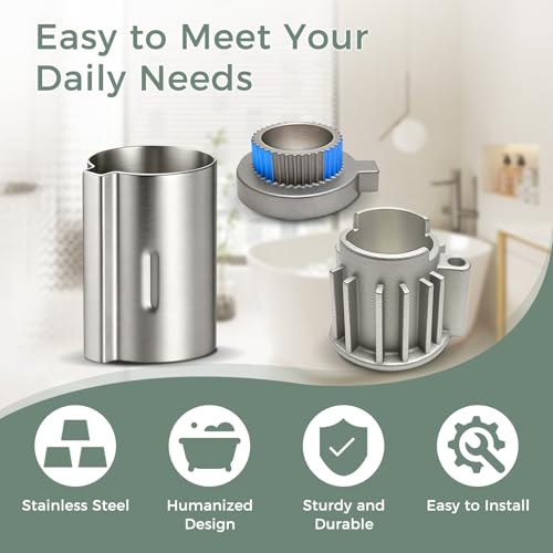 Compatible with Moen Stop Tube & Temperature Limit Stop Kit,Brushed Nickel - color: Brushed Nickel