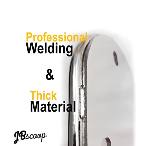 JBscoop Garden Hose Holder Stainless Steel Small Wall Mount Garden Hose Hook, Ideal for Water, Air, Hydraulic Hose, Ropes, Extension Cords Heavy Duty & Rust Proof (1)