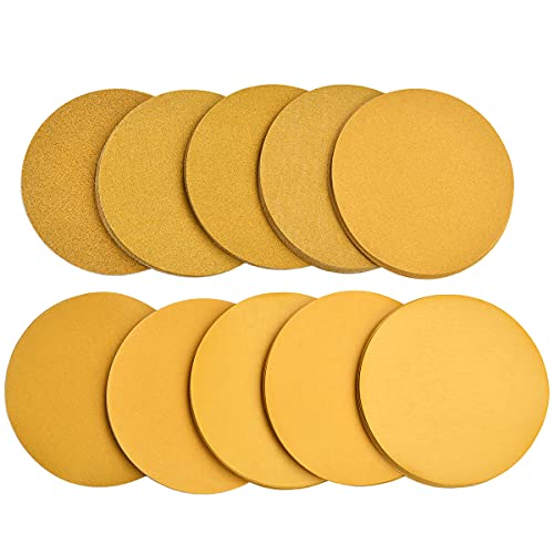 6-Inch No-Hole Hook & Loop Sanding Discs 60-800 Mixed Grit, 100-Pack - size: 60-800 Assorted Grits 100pcs