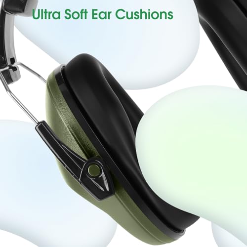 Floriogra Noise Cancelling Headphones for Kids/Toddler 28dB SNR Ear Muffs - color: Army Green