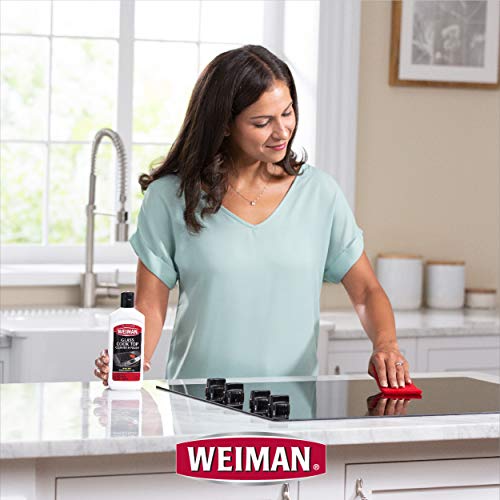Weiman Cook Top Scrubbing Pads – Gently Clean and Remove Burned-on Food from All Smooth Top and Glass Cooktop Ranges, 3 reusable pads - size: 3 Count (Pack of 1)