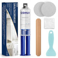 Tub and Shower Repair Kit White - High-Gloss Fiberglass Bathtub Tile Solid Surface Repair Kit for Chips Cracks Scratches Rust Holes - Porcelain Sink Repair Kit for Ceramic Acrylic Tubs Toilets