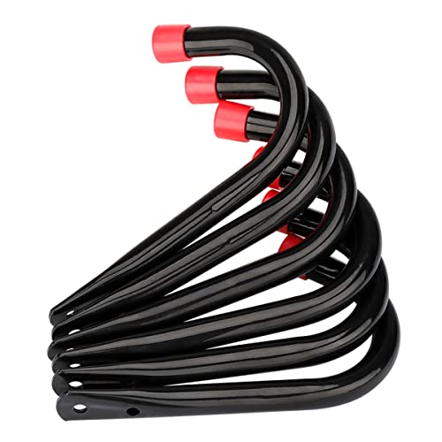 Garage Storage J Utility Hook, 8 Pack Heavy Duty Wall Mounted Hanging Hooks Organize Garden Tools, Gym Bags, Stroller, Toy,Power Tool - size: 3.5inch