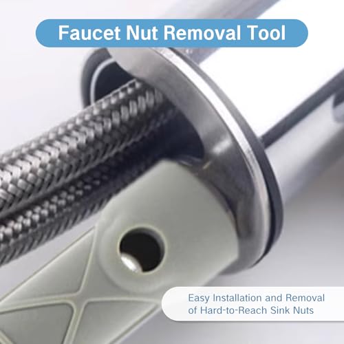 Kitchen Sink Wrench Faucet Tool for Repair Plumbing Installation Removal Kit Ideal for Tight Spaces Under Sink Maintenance Durable ABS Construction Fits Hex Nuts Water Heater Pipes Home Tool